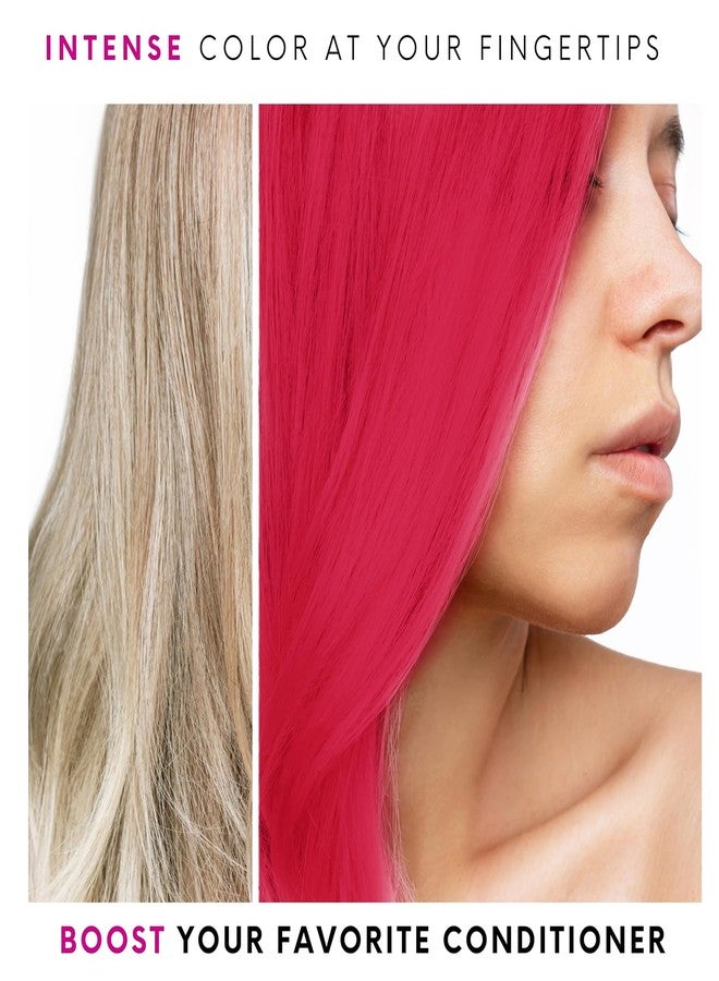 Watercolors Base Drops, Temporary Hair Dye Color Booster, Cruelty-Free, 4 oz - PINK - Image 2